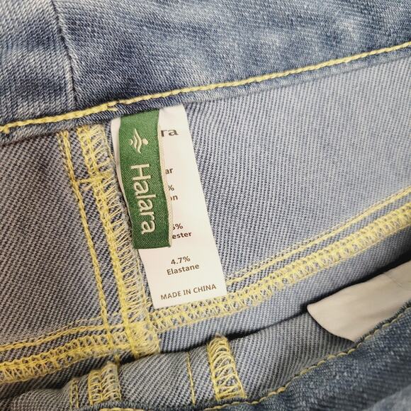 NWT Halara Flex Denim Pull On Straight Leg Jegging Jeans Large - Picture 6 of 11